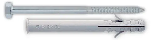 hmoždinka TUP+vrut 6hr.hlava 10 x 60 nylon/žl.zinek